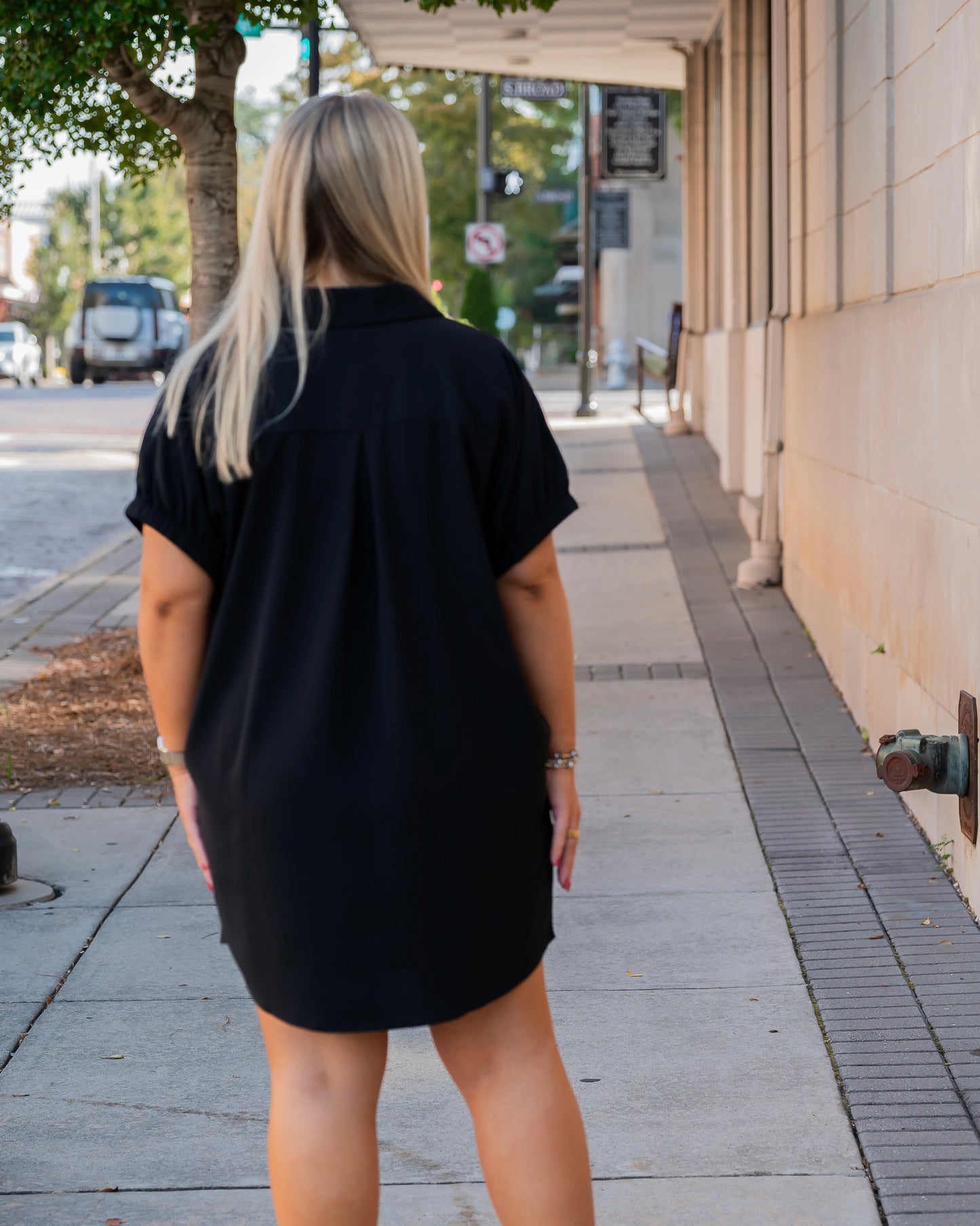 Randolph Dolman Sleeve Dress-Black