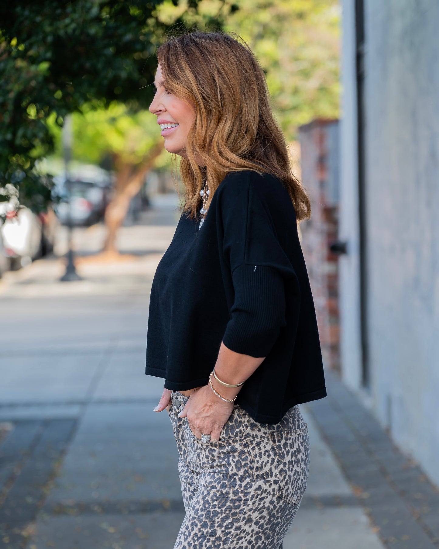 Ortho Mock Neck Sweater - Black