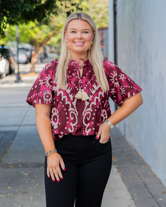 St. Teresa  Print Top