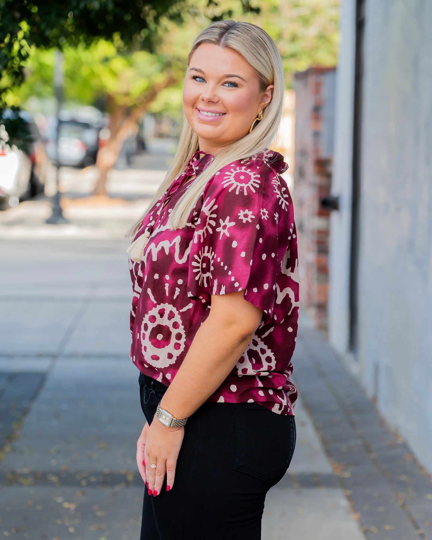 St. Teresa  Print Top