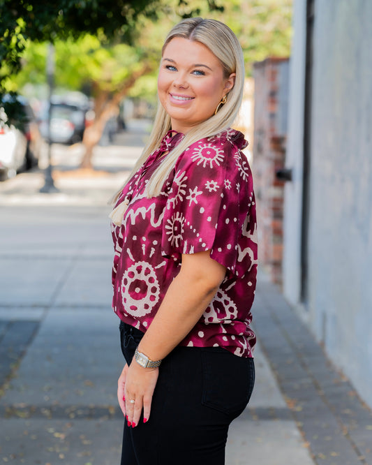 St. Teresa  Print Top