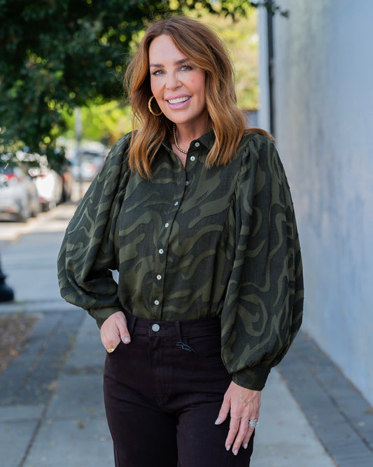 Francey Blouse-Olive
