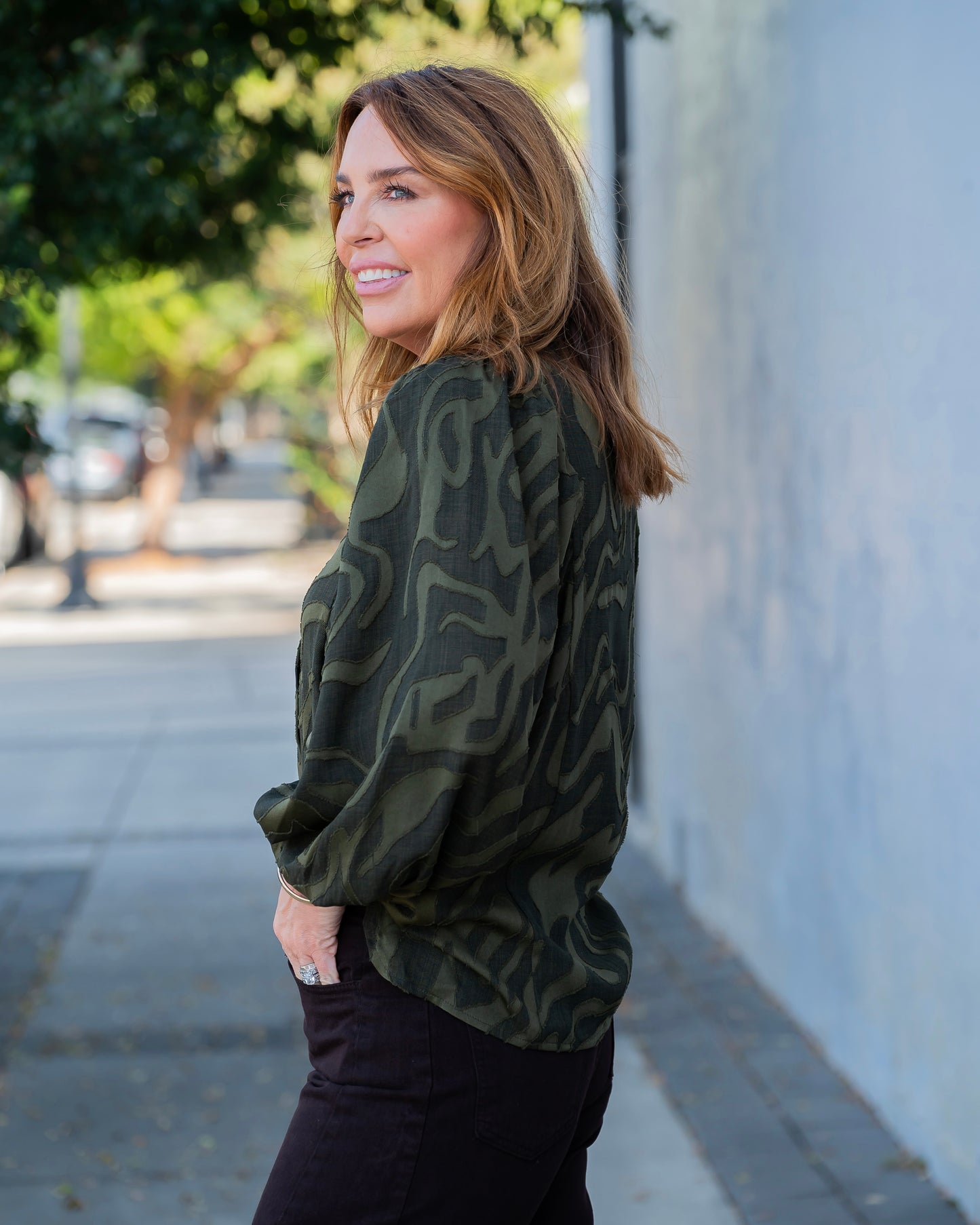 Francey Blouse-Olive