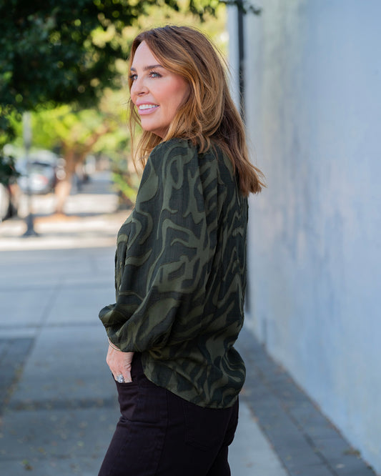 Francey Blouse-Olive
