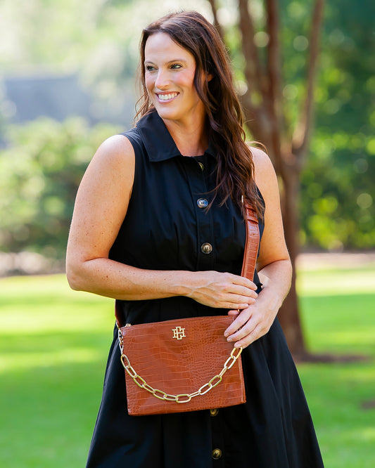 Ariana Crossbody - Saddle EC