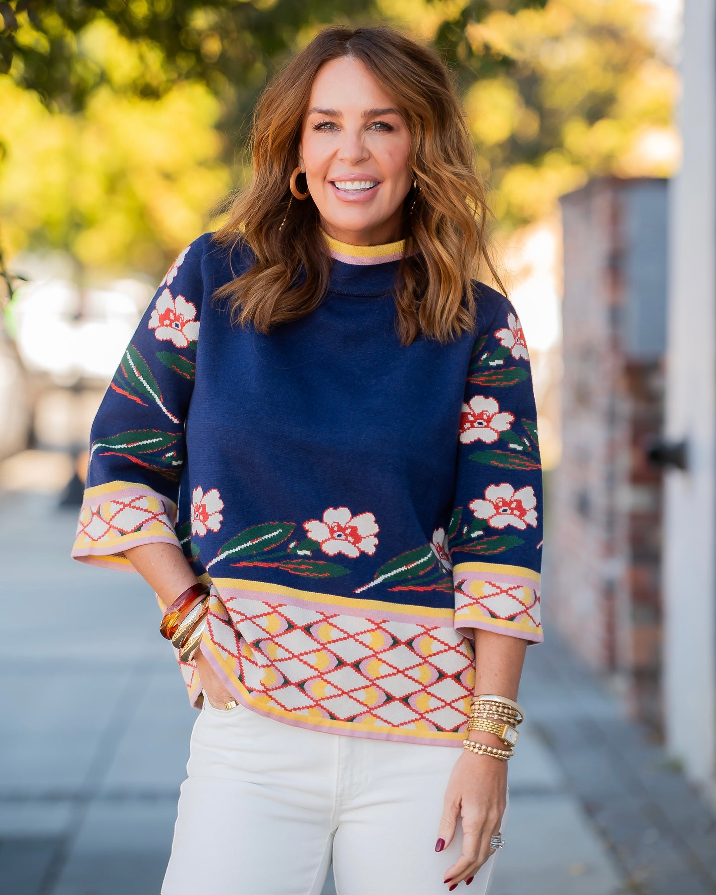Jude Floral and Geo Sweater