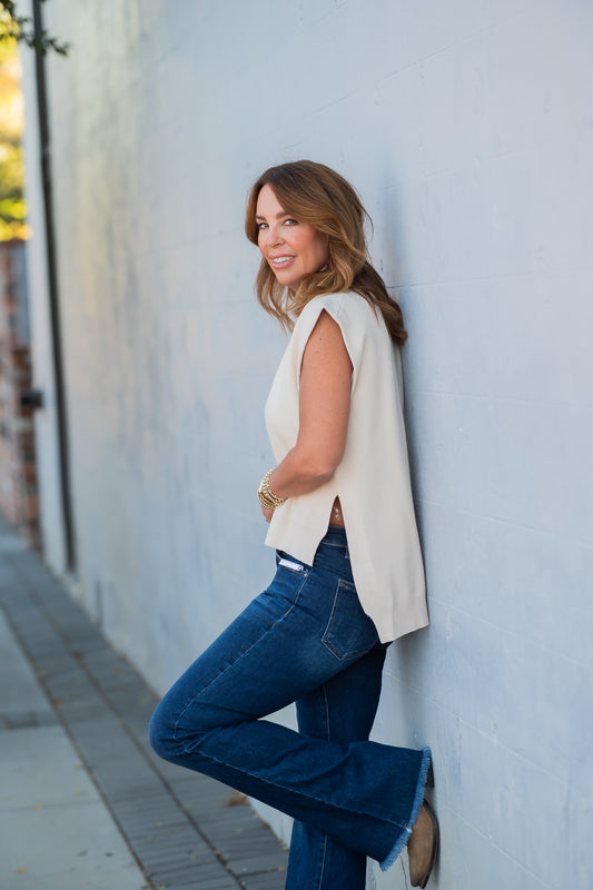 Walton Mock Neck Sweater-Oatmeal