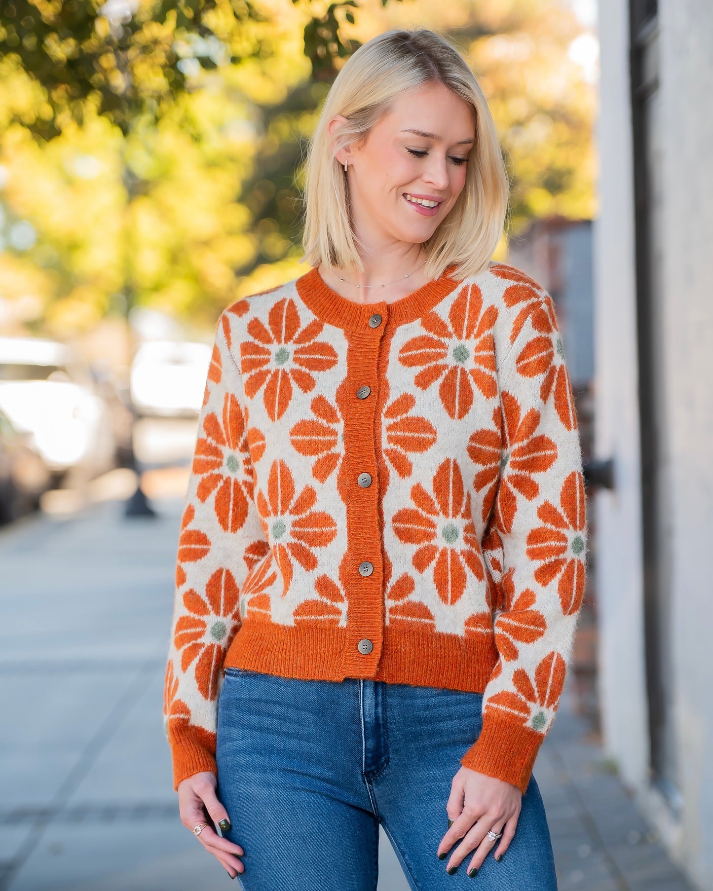 Partridge Floral Knit Cardigan