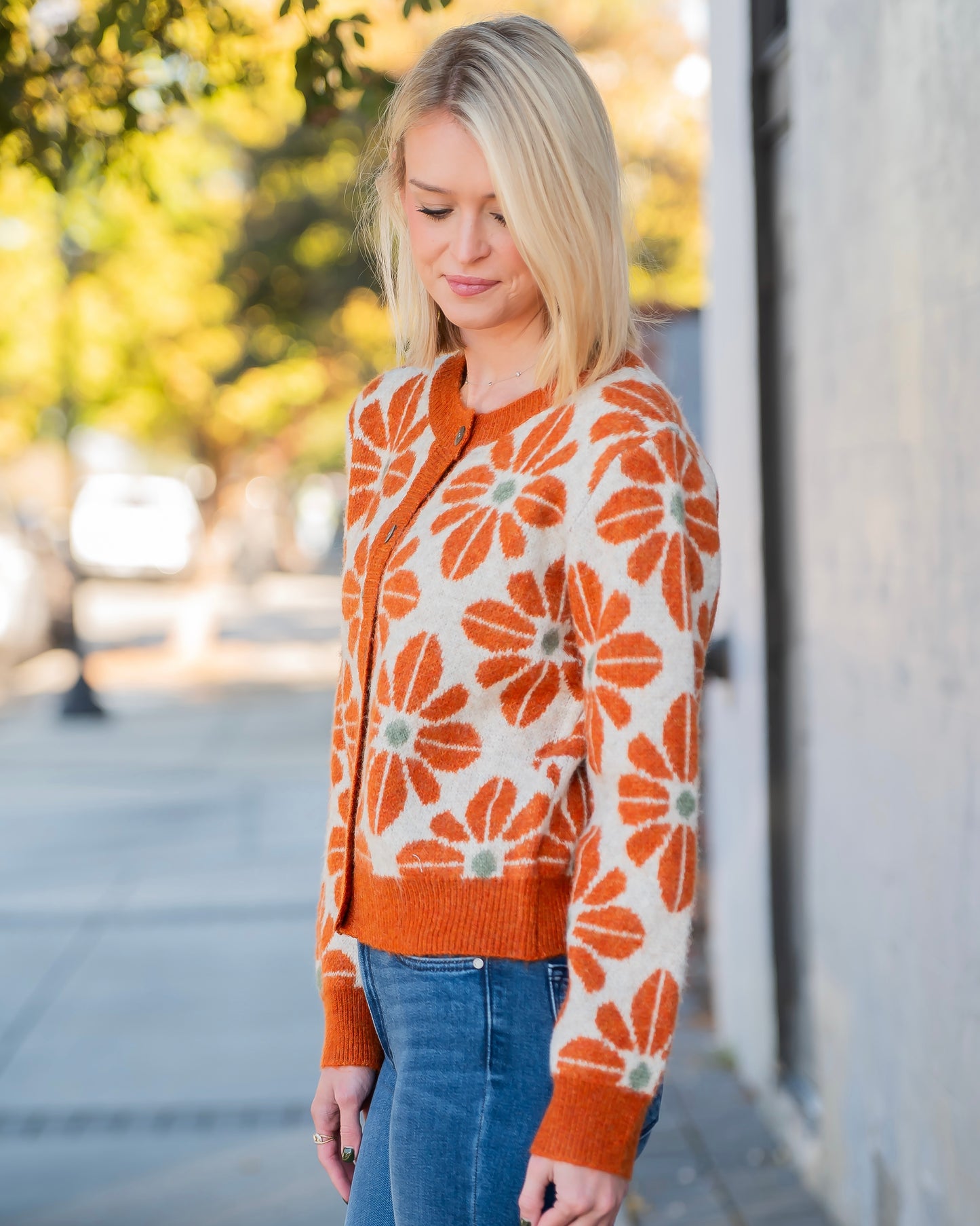 Partridge Floral Knit Cardigan