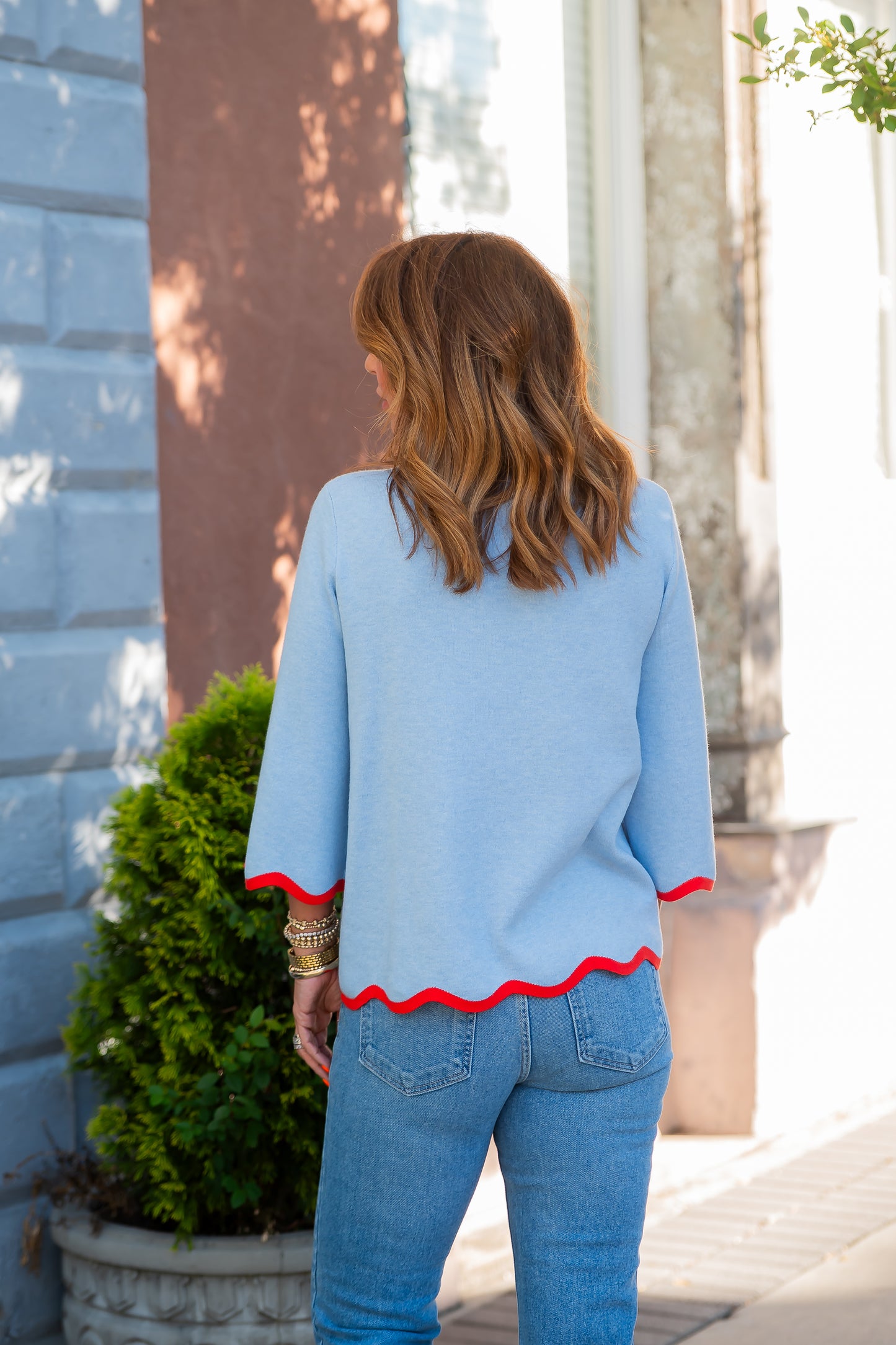 Hank Scalloped Detail Sweater