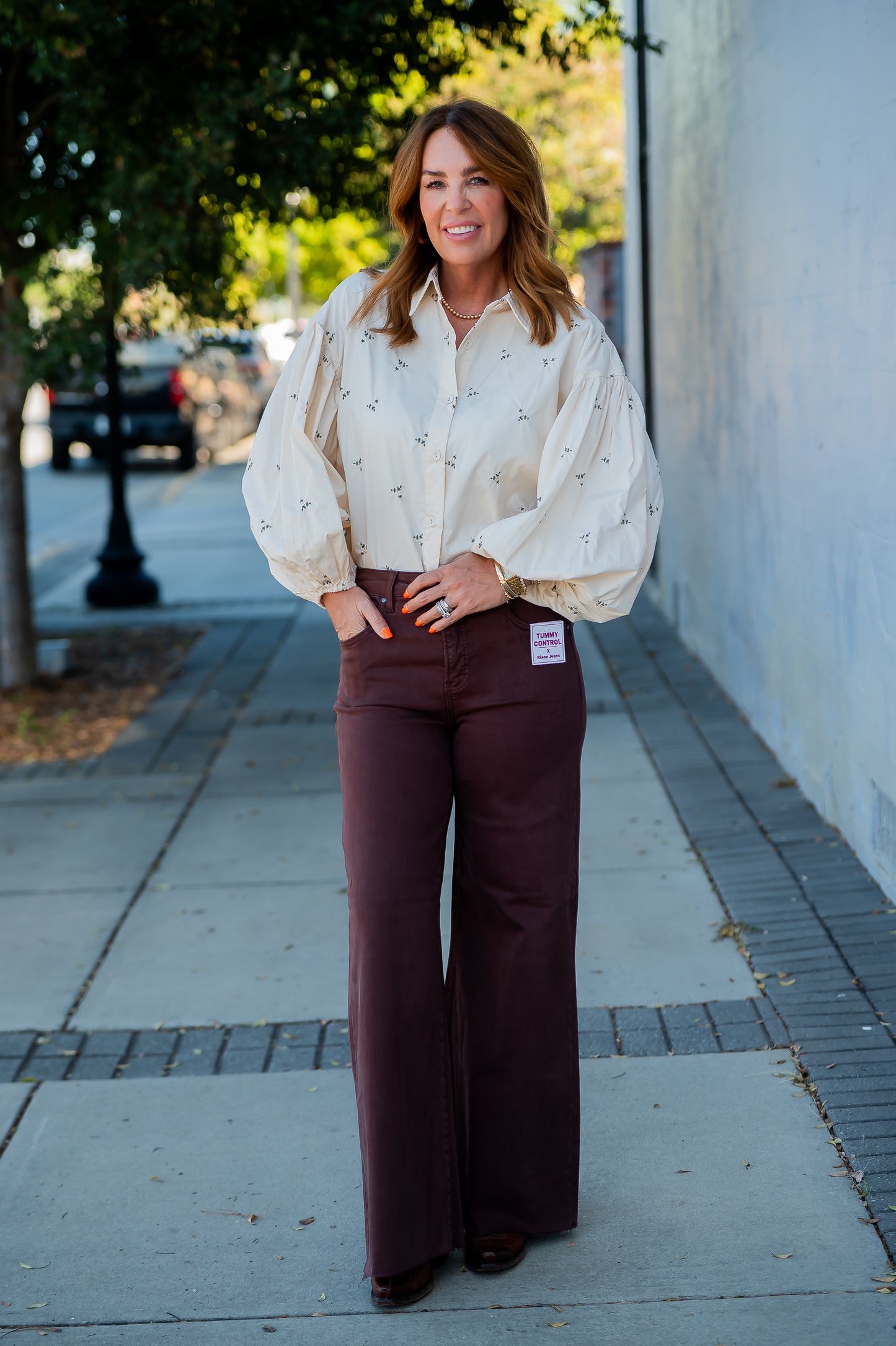 Gilpin Floral Embroidered Top