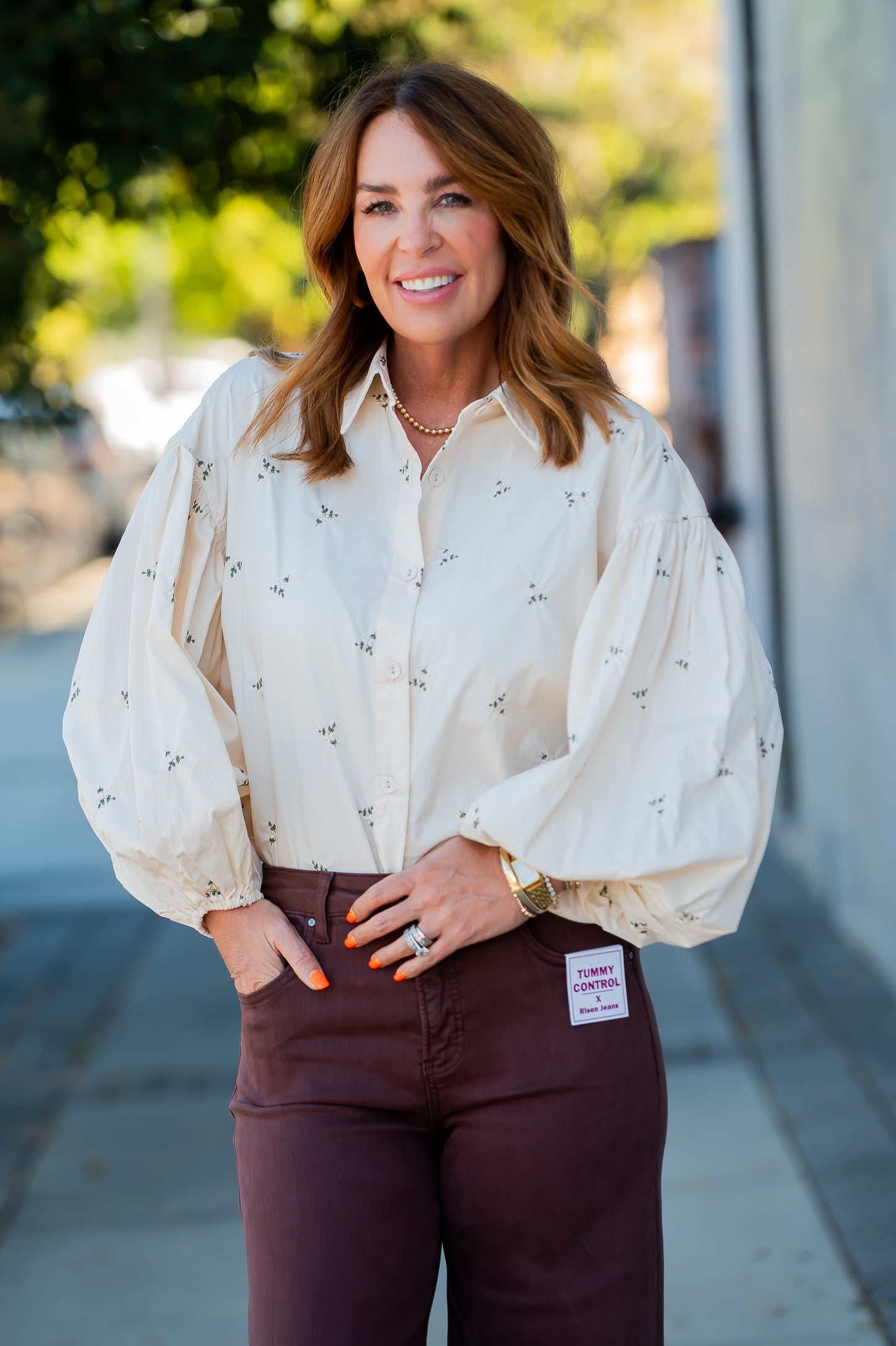 Gilpin Floral Embroidered Top