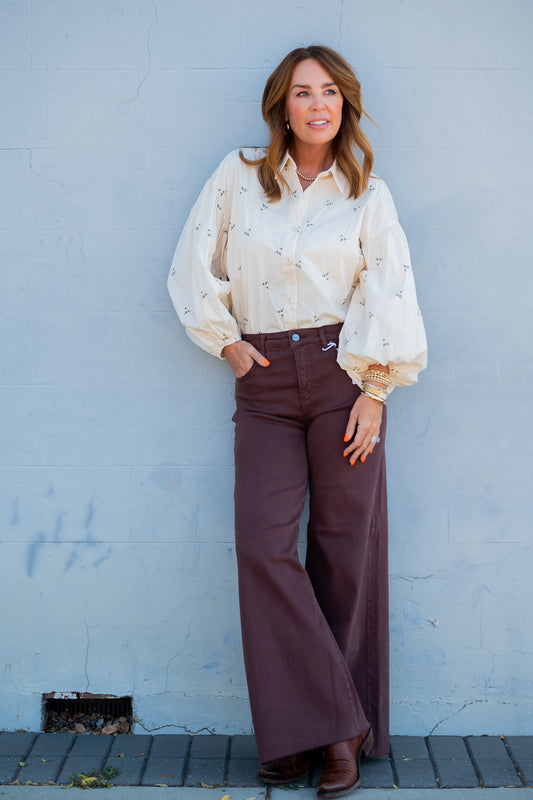 Shawnee High Rise Palazzo Jeans