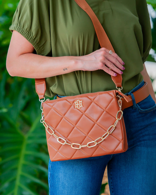 Ariana Crossbody - Saddle LD