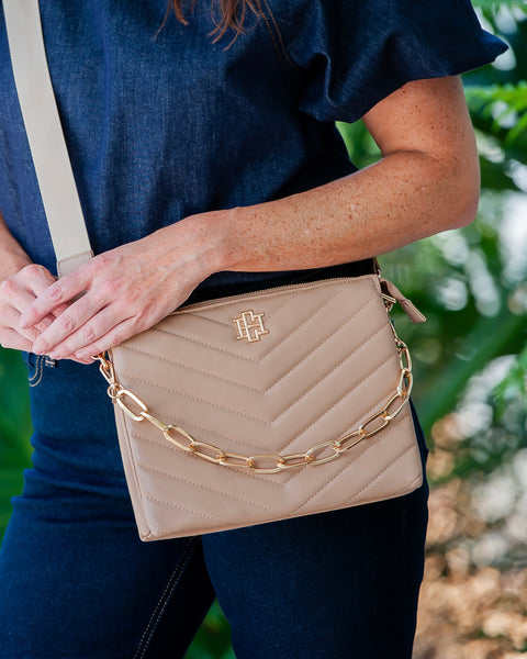 Ariana Crossbody - Latte VQ – Caroline Hill
