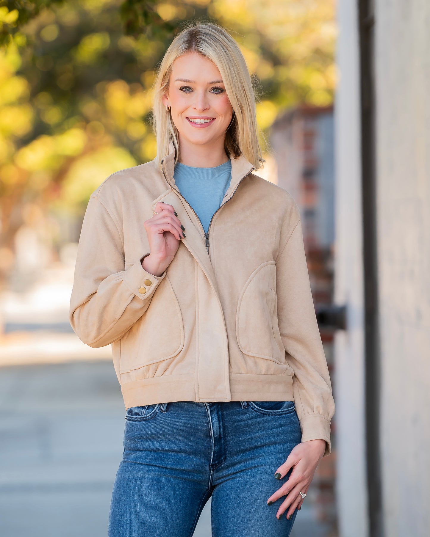 Chaplin Faux Suede Jacket