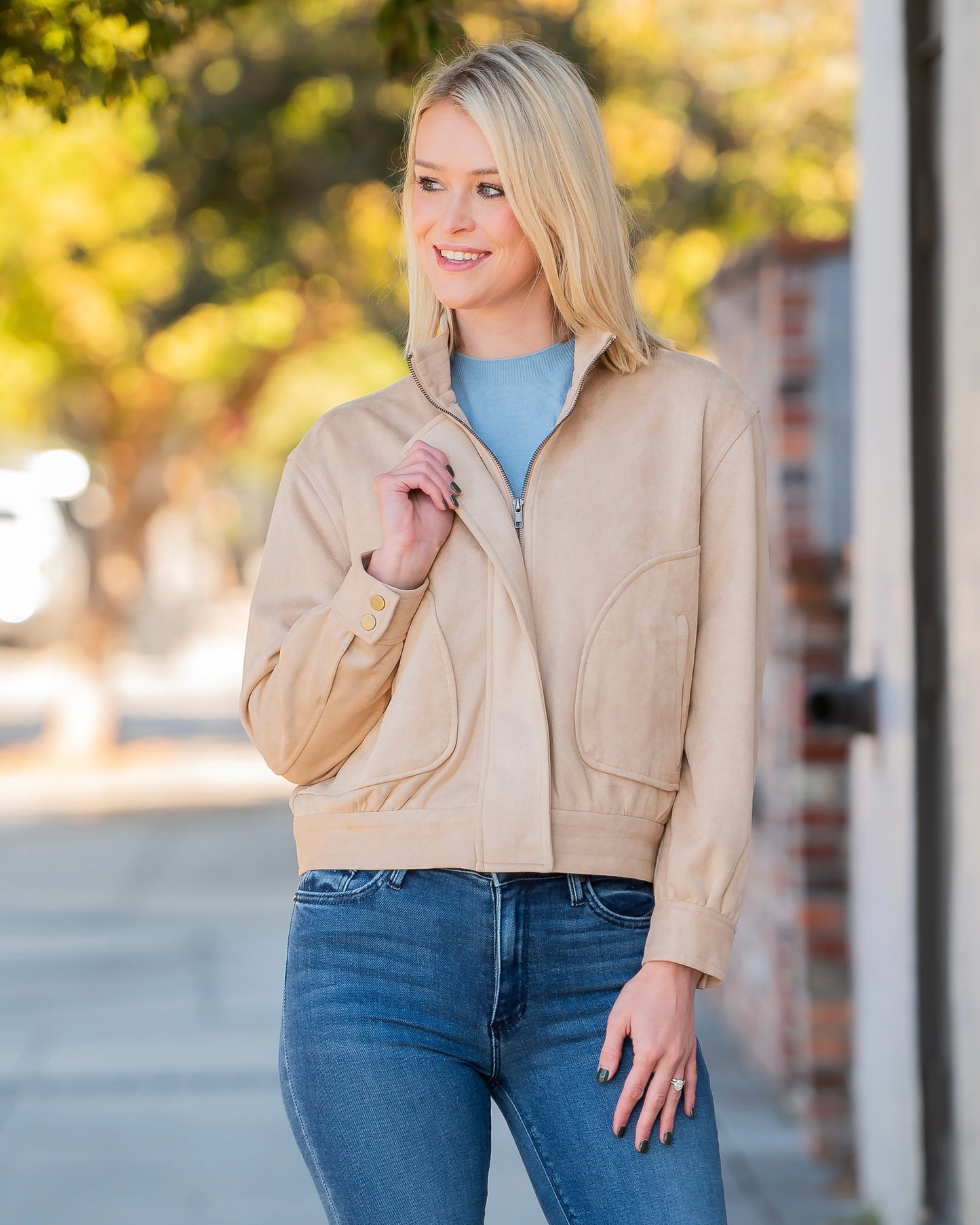 Chaplin Faux Suede Jacket