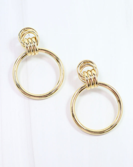 Freddie Drop Earring Gold