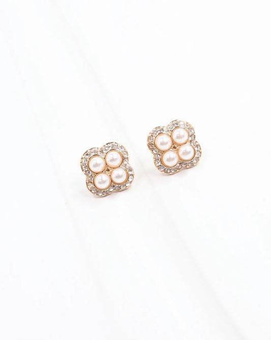 Tamlyn Clover Earring Cream