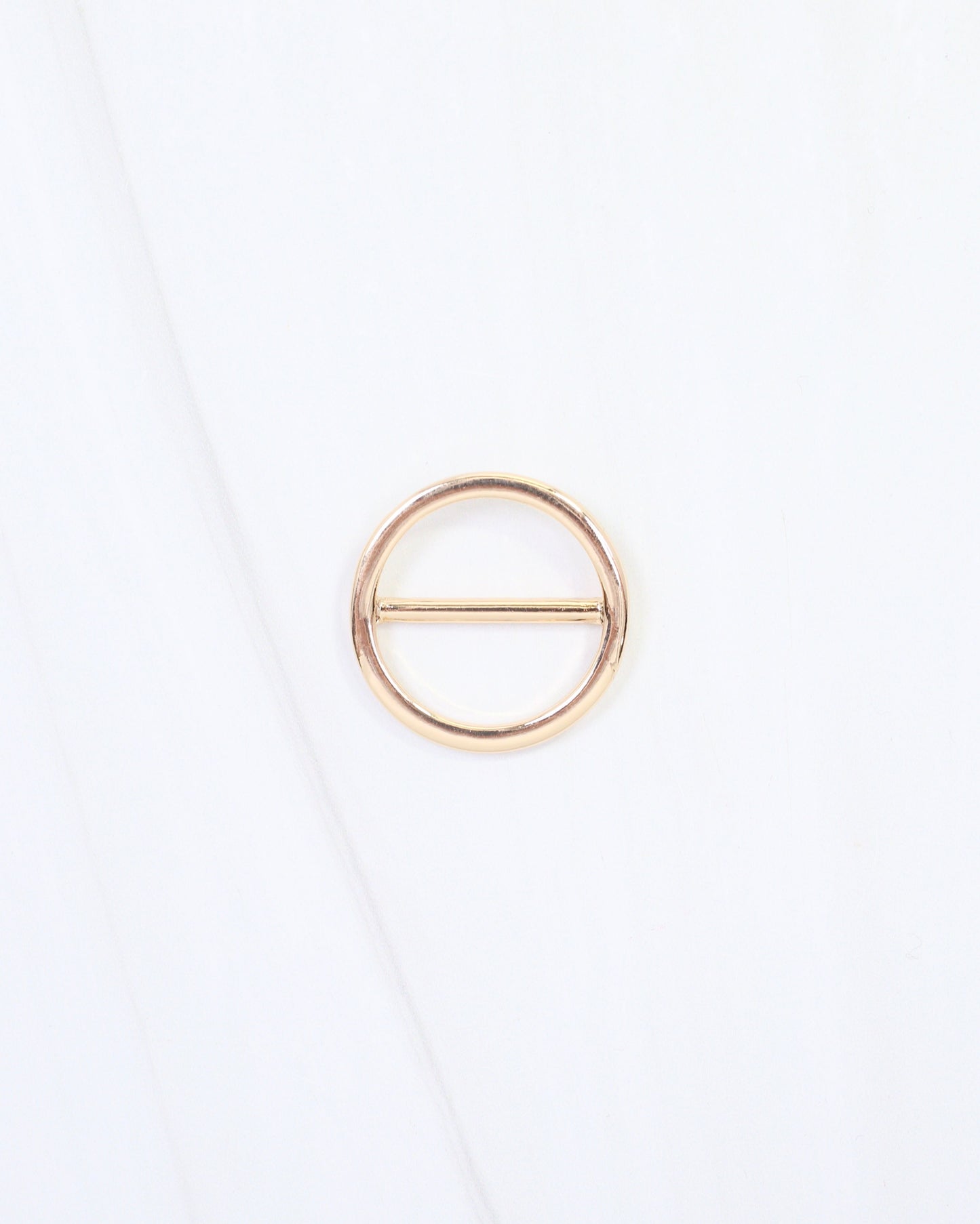 Riley Circle with Bar Scarf Slide Gold