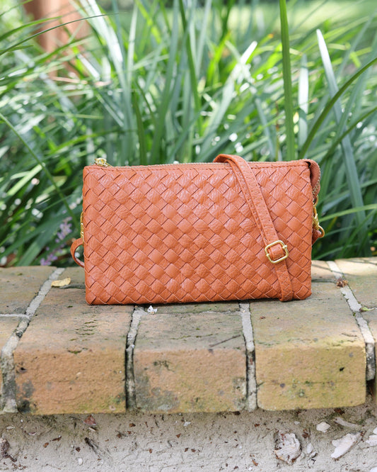 Liz Crossbody Bag Woven Saddle