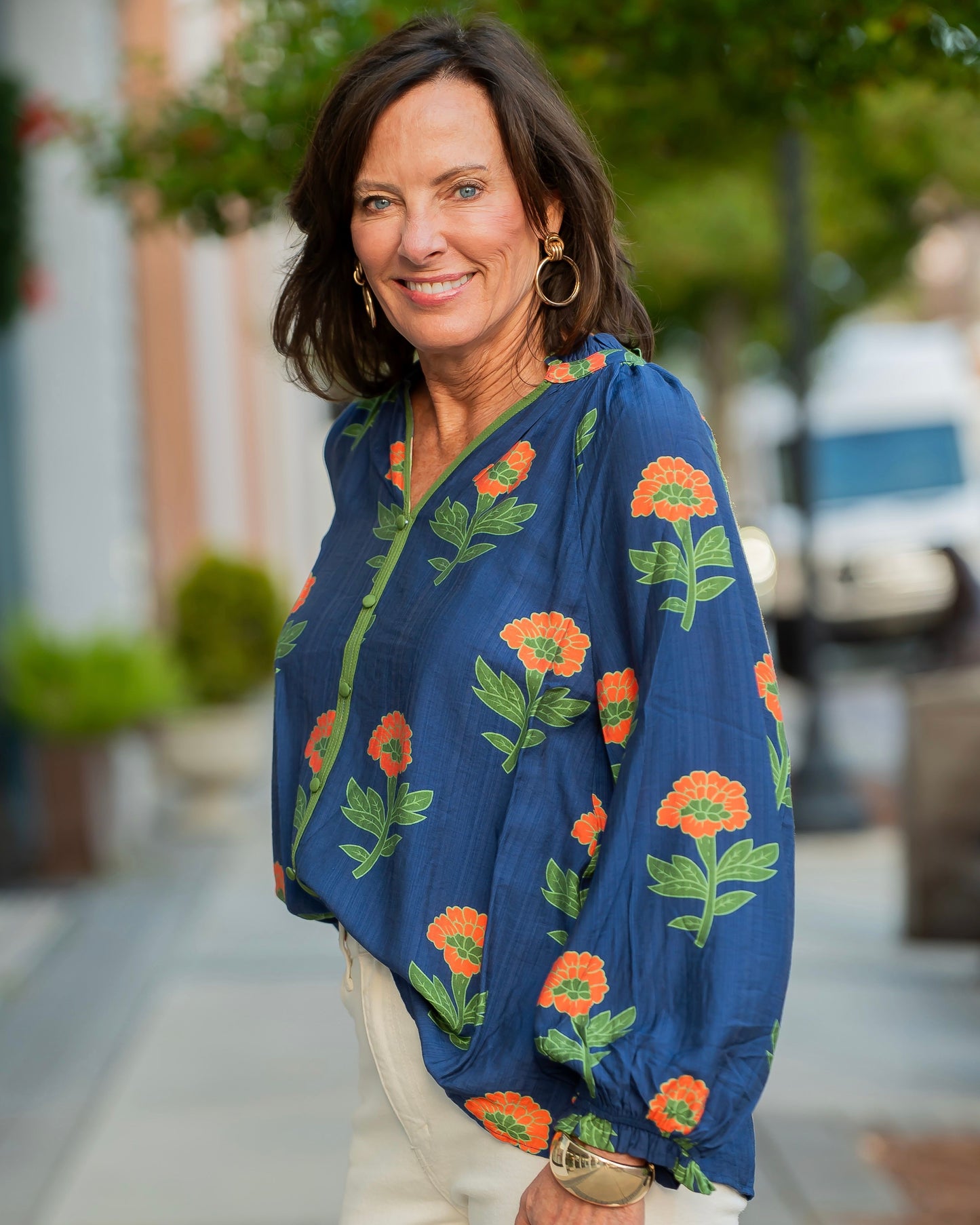 Maxine Floral Print Top