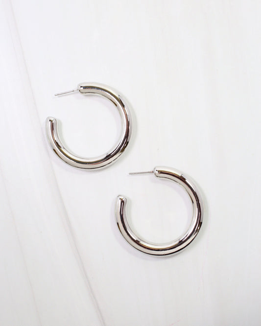 Alexandria Hoop Earring Silver