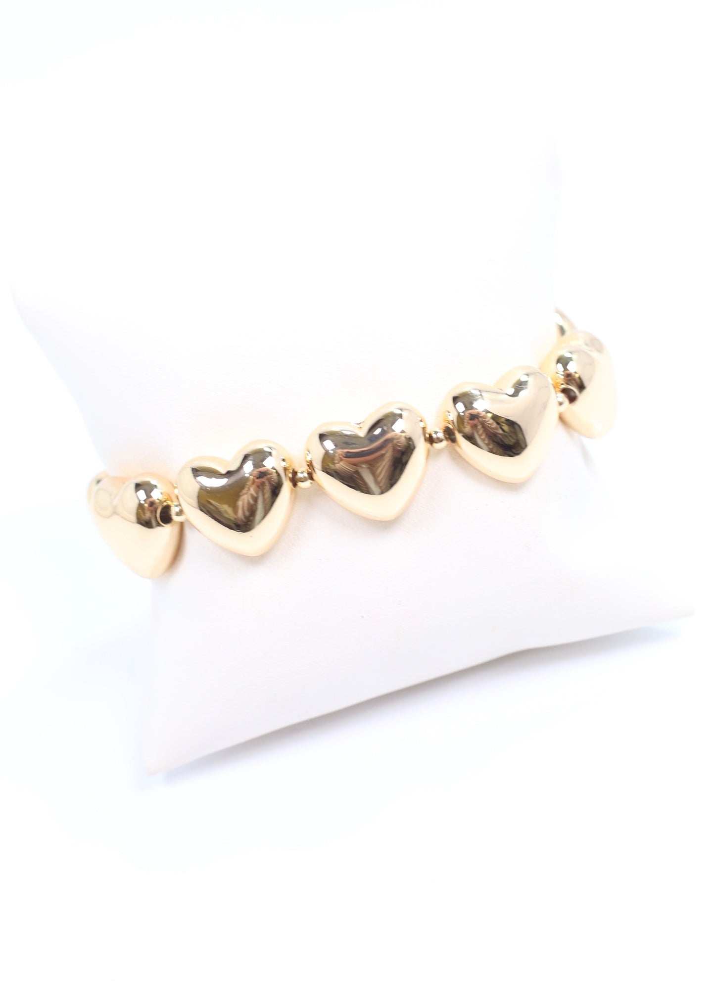 Snyder Puff Heart Bracelet SHINY GOLD