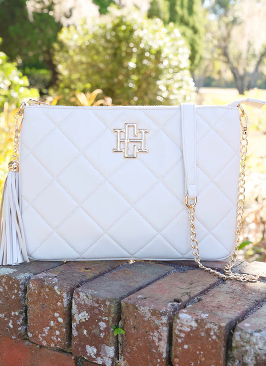 Madelyn Clutch/Crossbody CREAM QUILTED LD