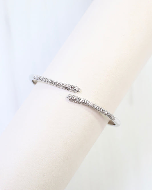 Shiprock Pave Cuff Bracelet WR Silver