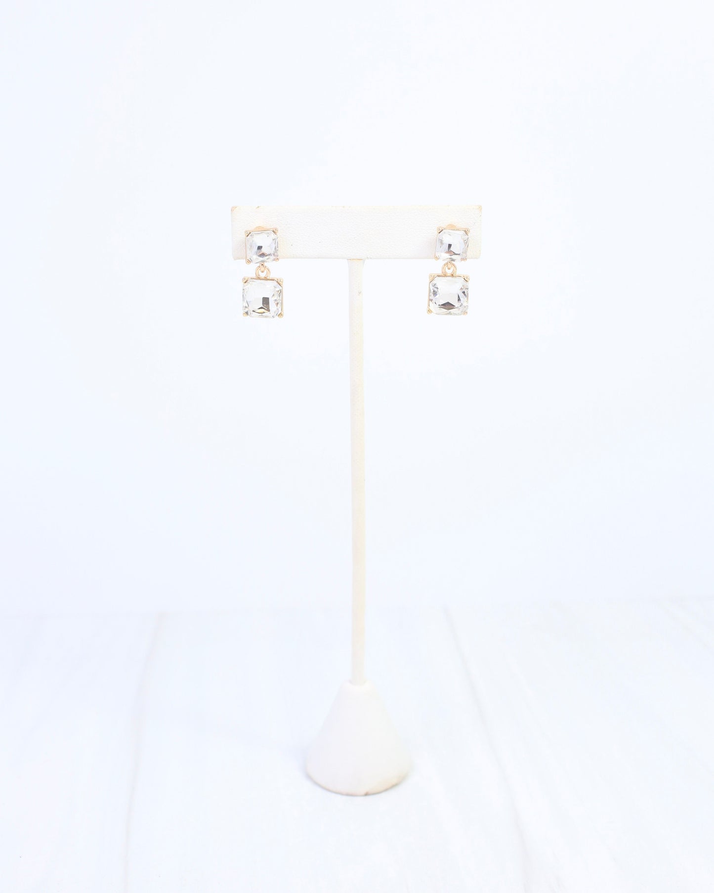 Dupree Crystal Drop Earring Clear