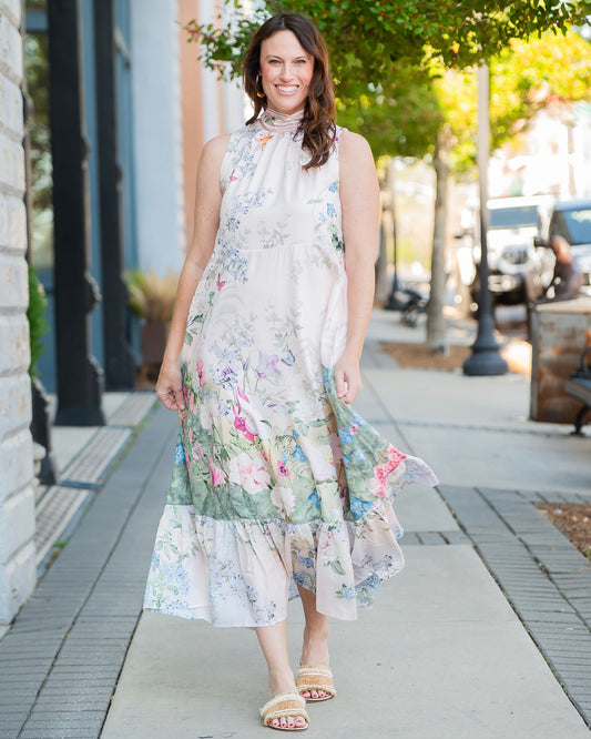 Megan Floral Sleeveless Maxi