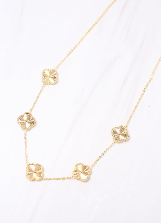 Kristine Clover Necklace GOLD