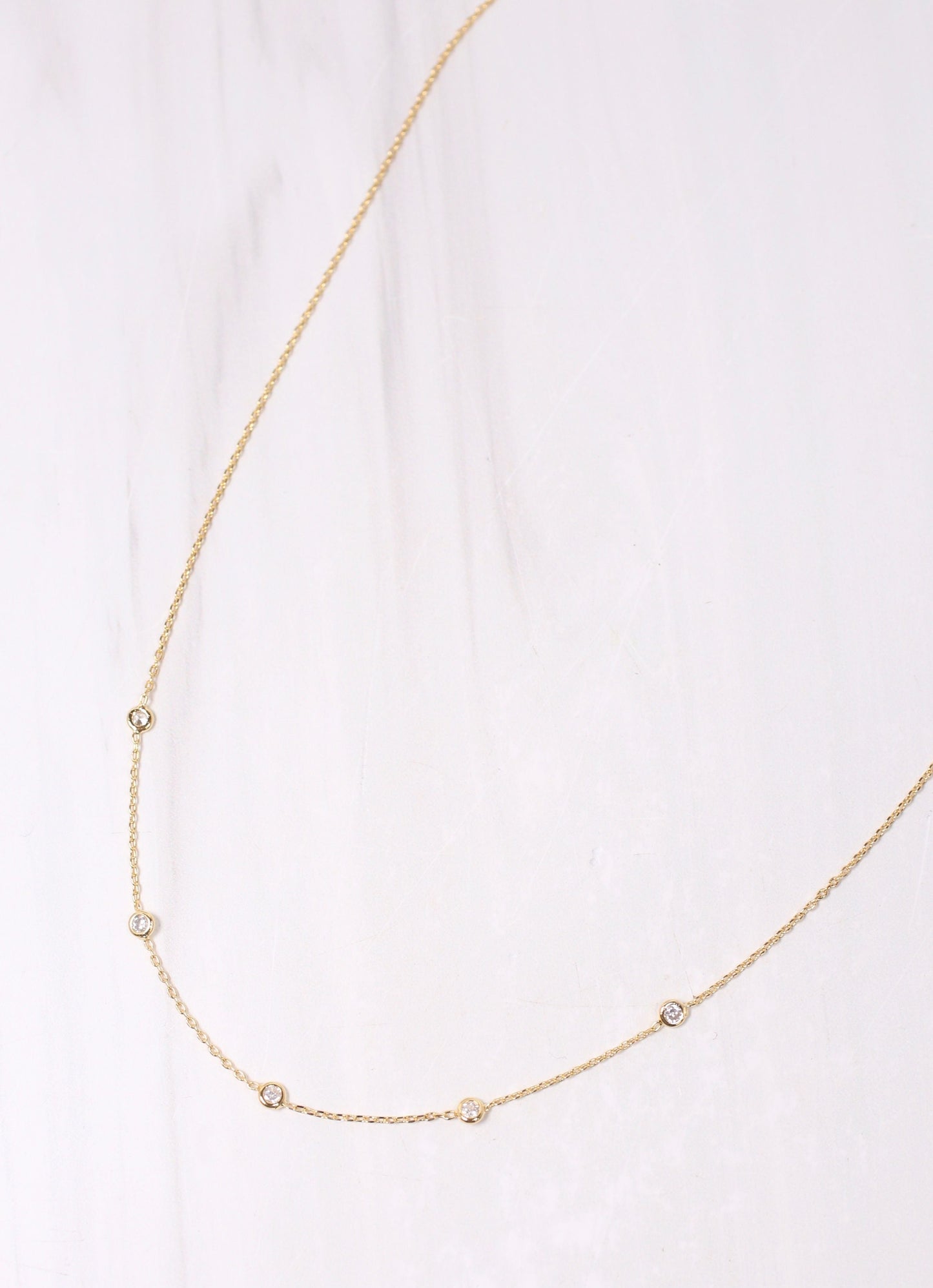 Jared CZ Necklace GOLD