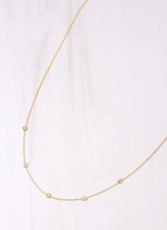 Jared CZ Necklace GOLD