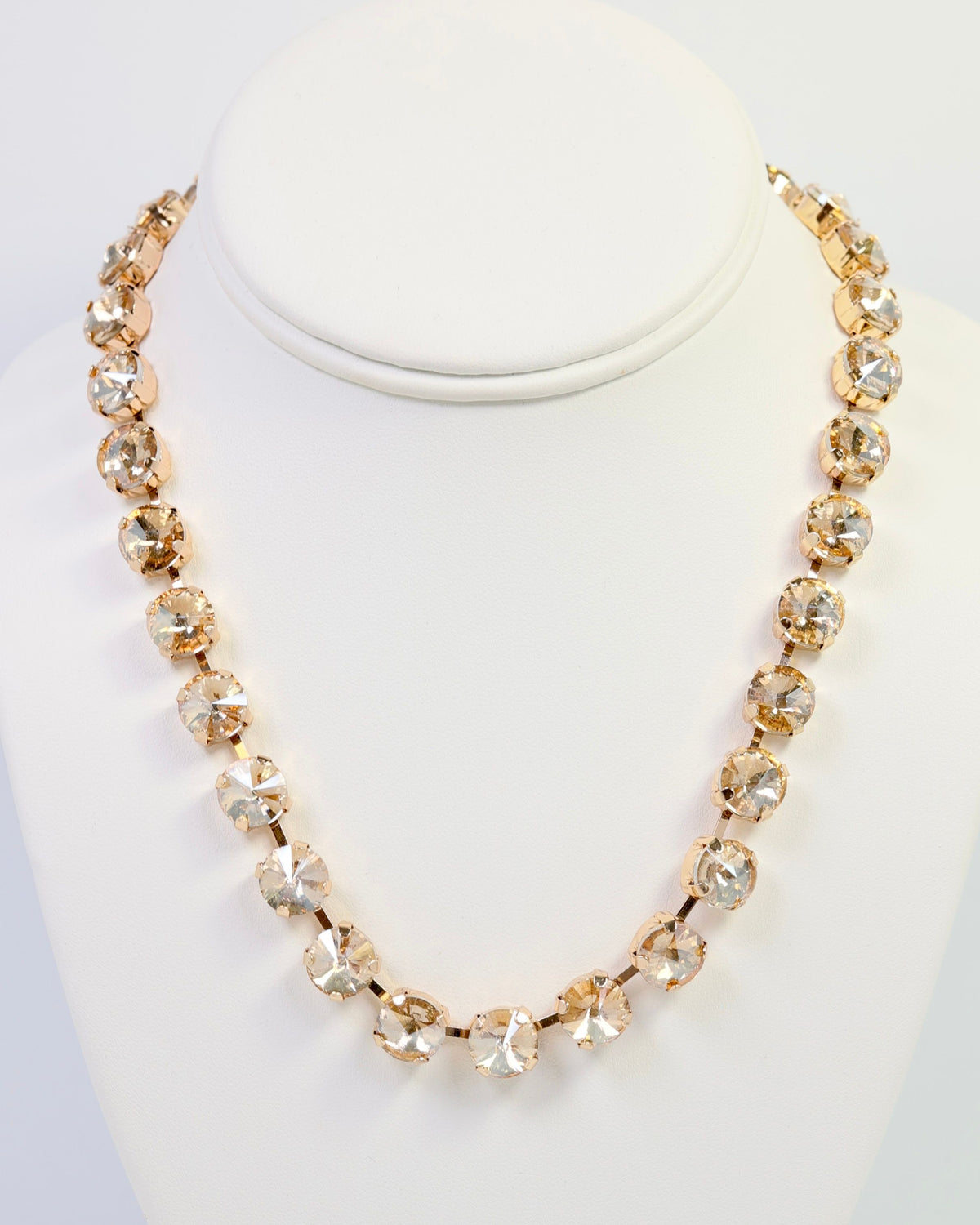 Radcliffe Rhinestone Necklace Champagne