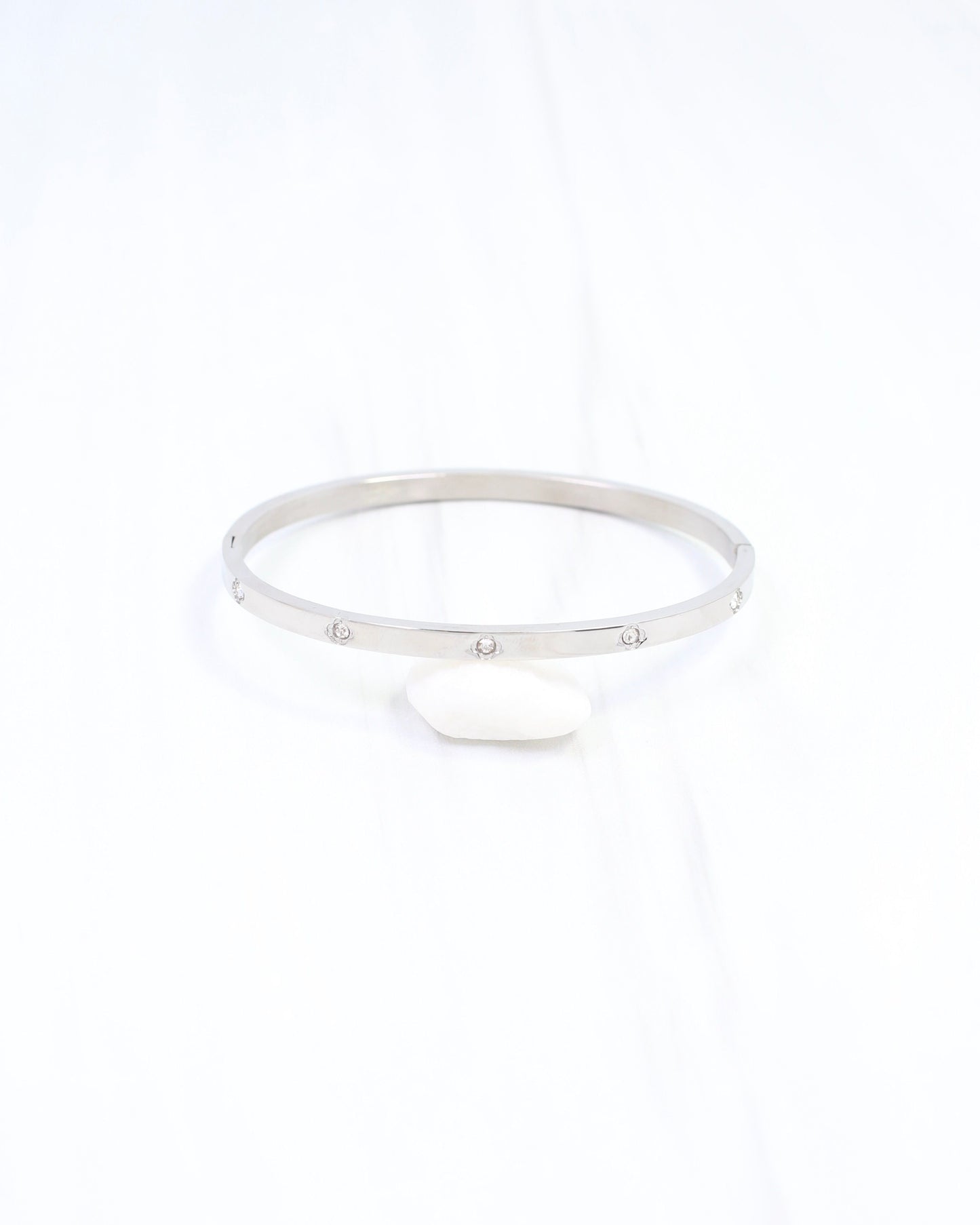 Kerry CZ Clover Bracelet WP Silver