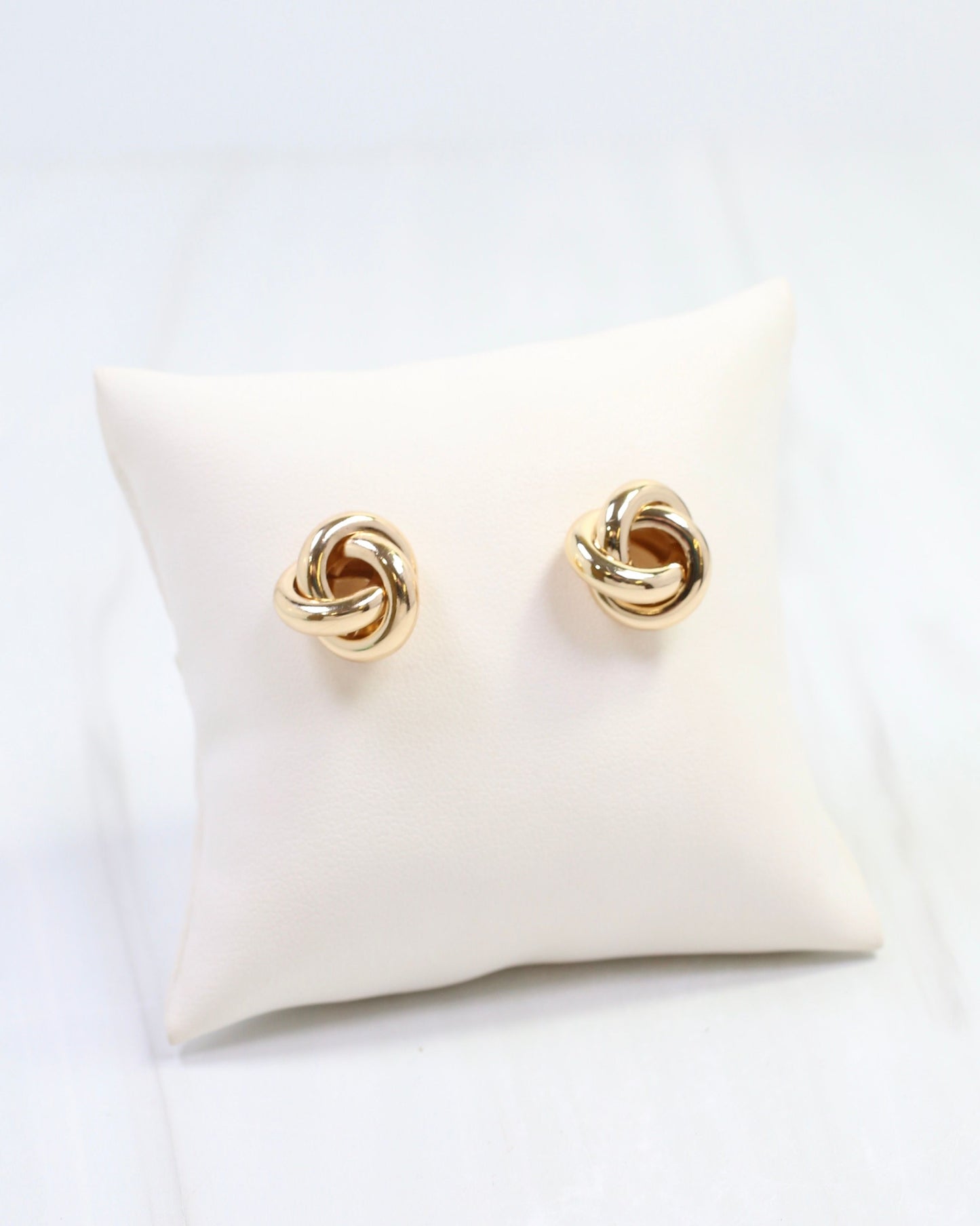 Jules Open Knot Stud Earring Gold