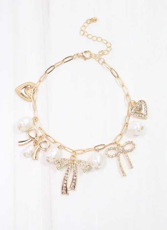 Hayley Charm Bracelet Gold