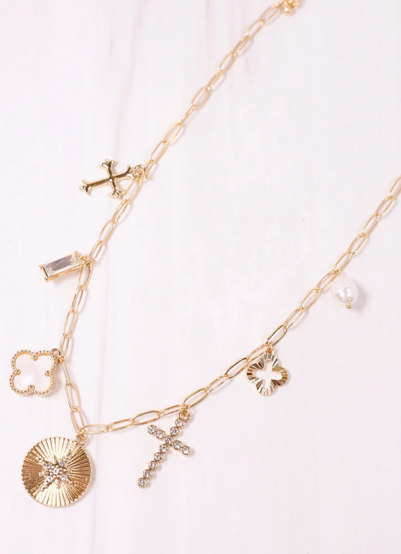 Loughlin Charm Necklace GOLD