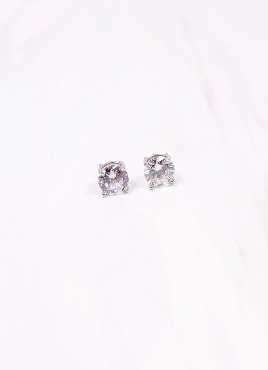 Warwick CZ Stud Earring Silver - Caroline Hill