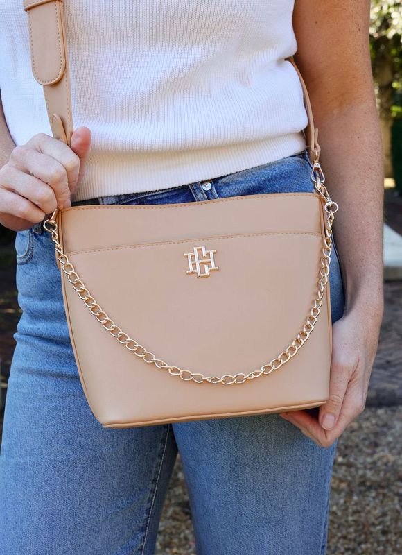 Brielle Bucket Bag Tan