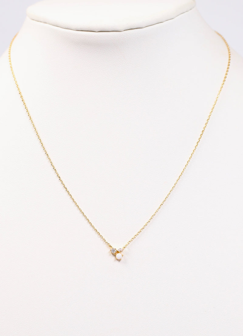 Whitny Cluster Necklace GOLD - Caroline Hill
