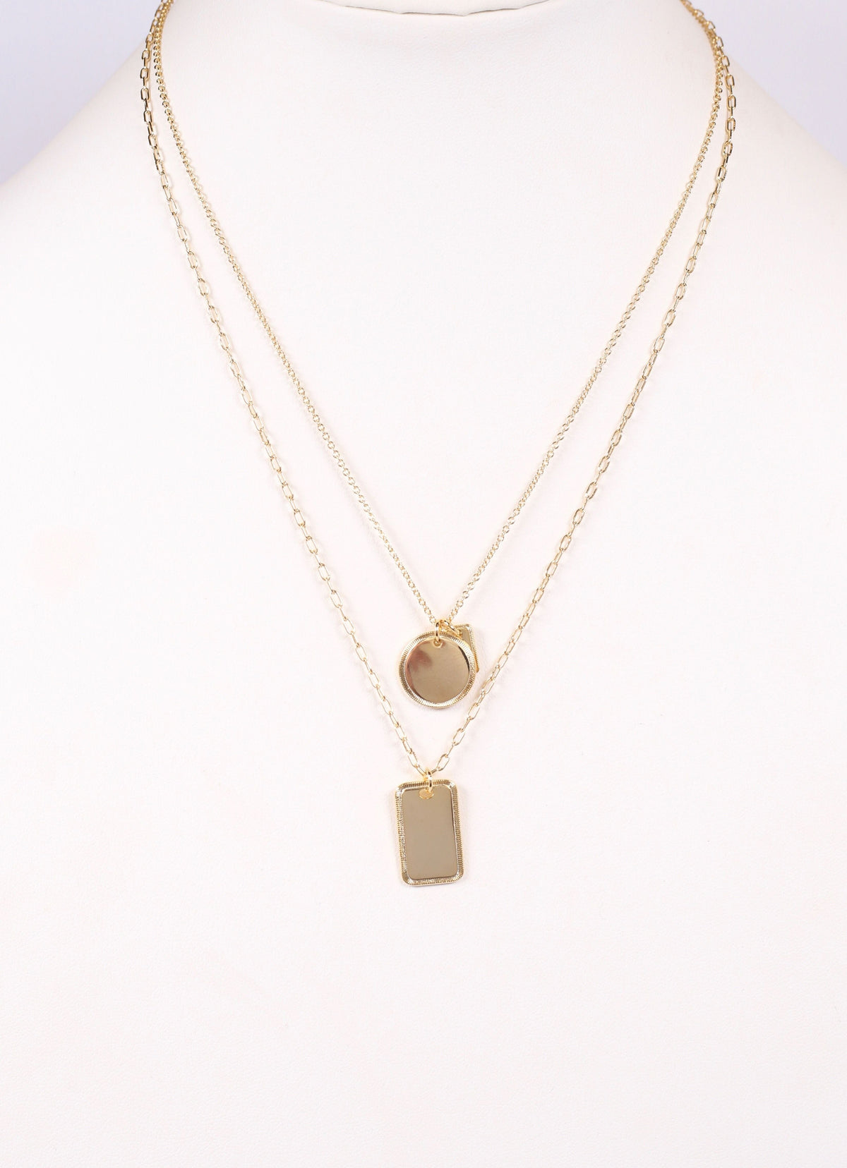 Woodinville Layered Necklace with Accents GOLD - Caroline Hill