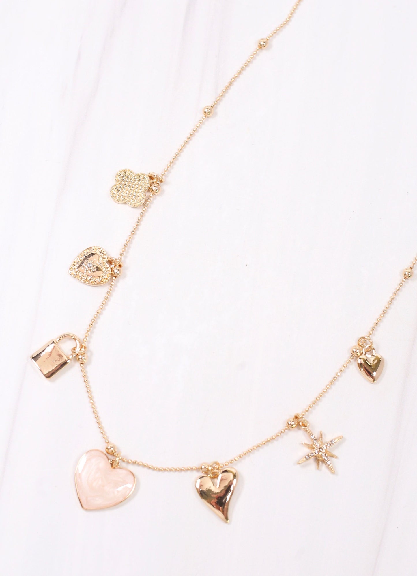 Stamberg Charms Necklace GOLD