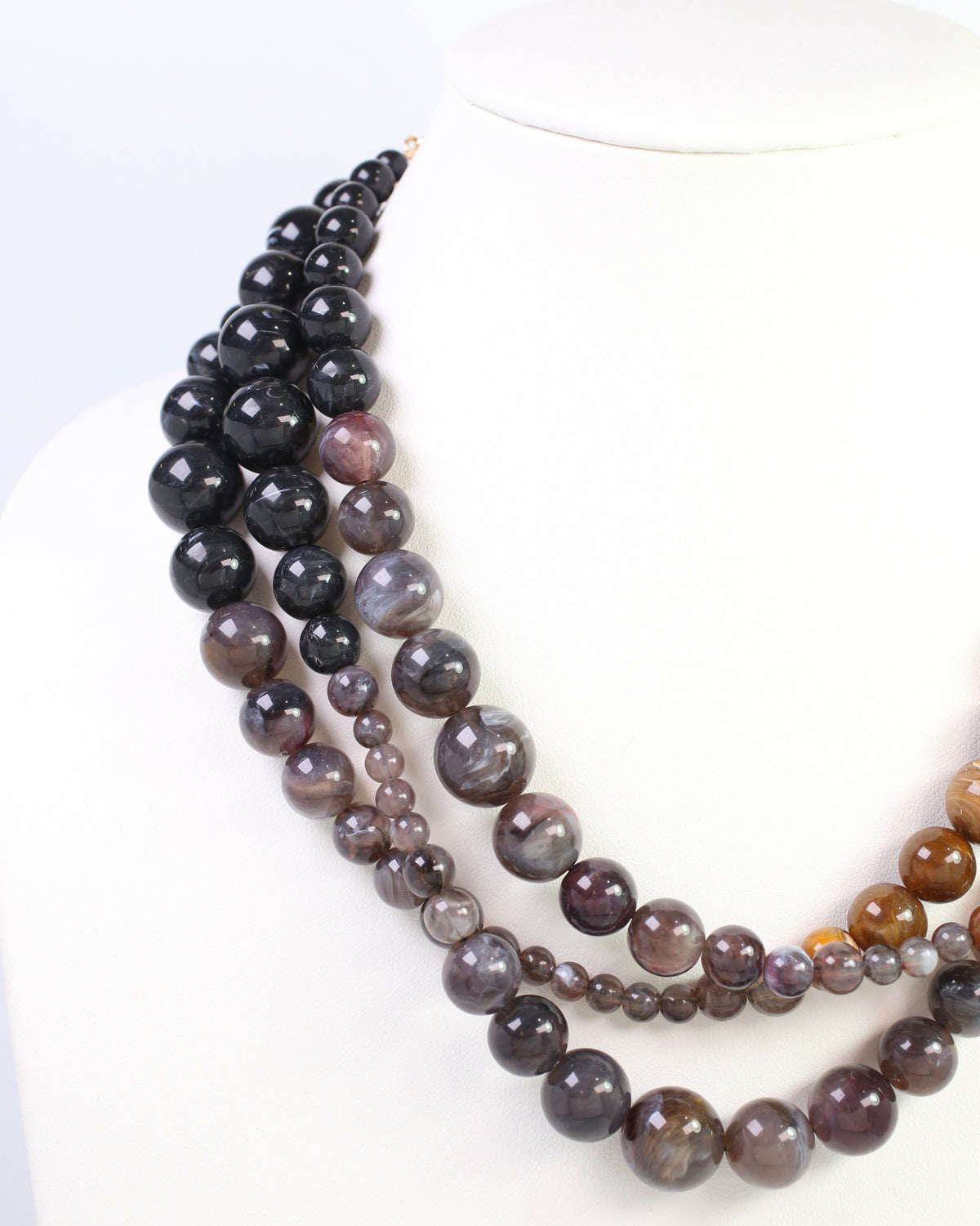Alexander Beaded Necklace Brown Multi