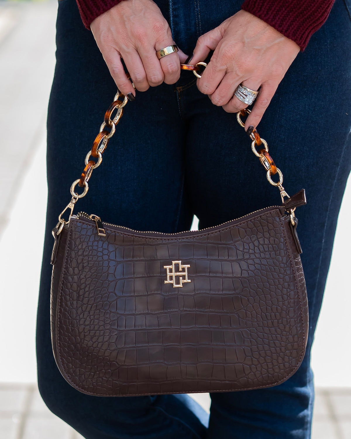 Charlee Crossbody Chocolate EC