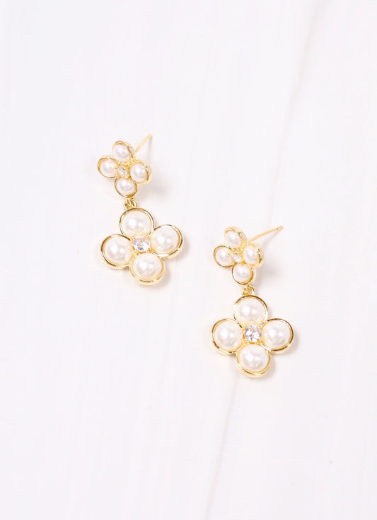 Daren Pearl Drop Earring CREAM