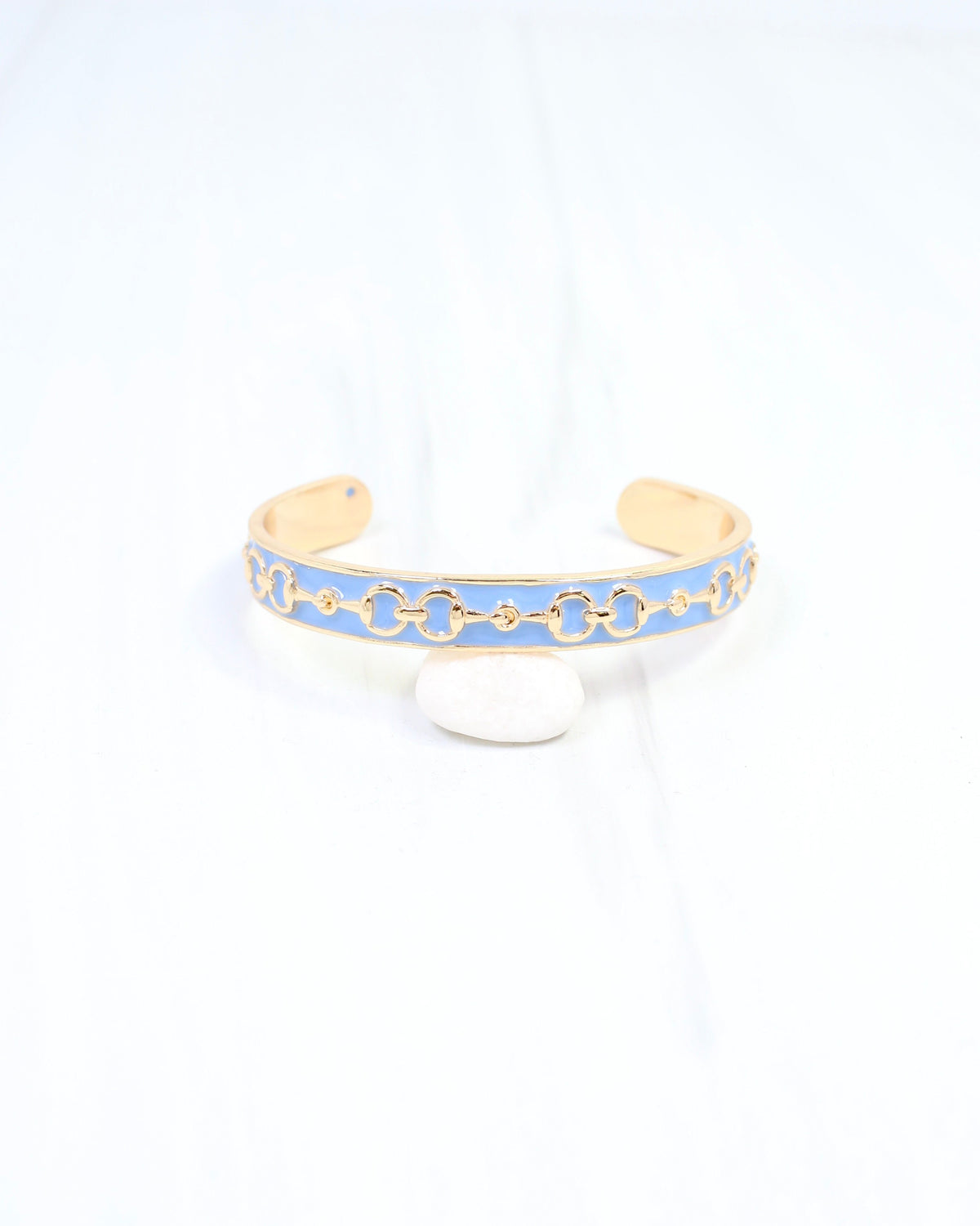 Kaylene Horsebit Cuff Bracelet Blue