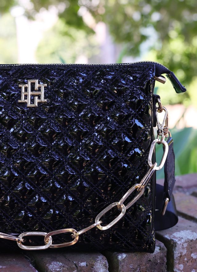 Ariana Crossbody Black Patent SQ